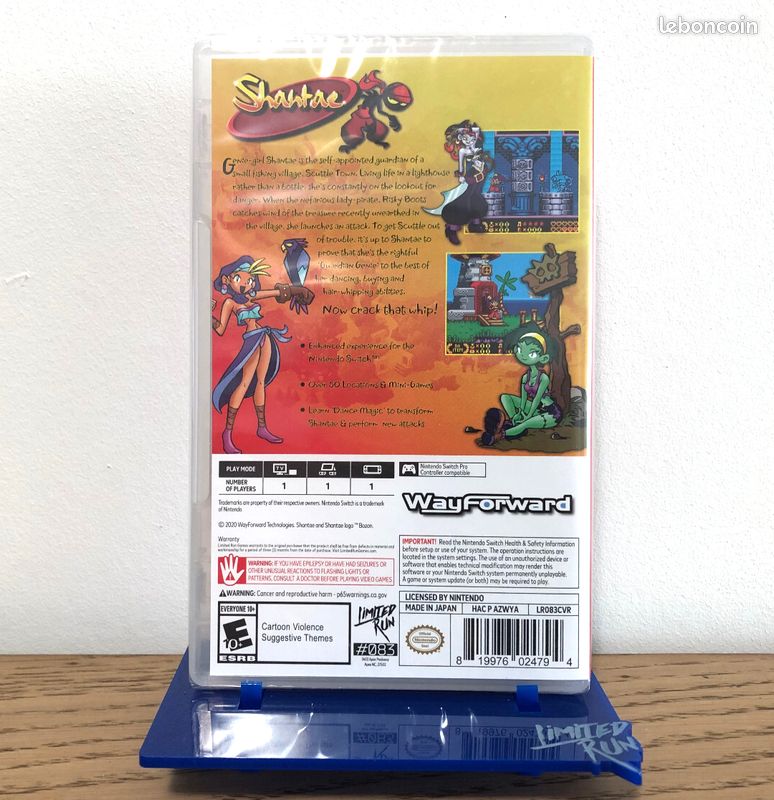 RARE¤ SHANTAE RISKY'S REVENGE + la carte 137 - Switch - Neuf - Limited