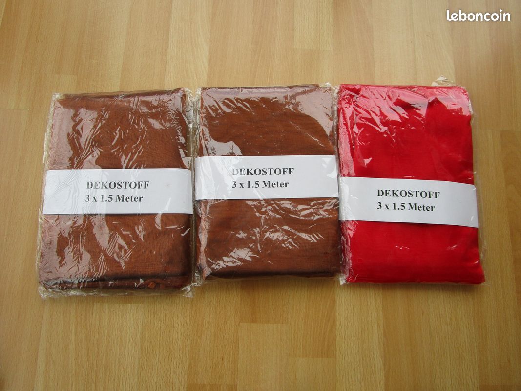 4859-Lot de 13 Coupons de Tissu/Voile/Organza (image 3)