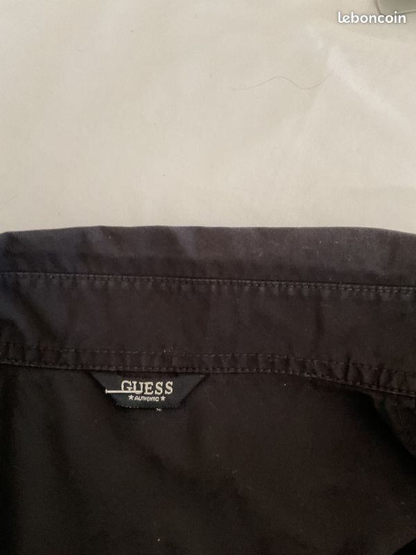 Chemise homme noire XXL GUESS (image 3)
