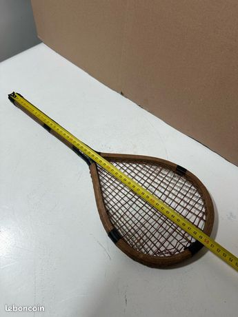 RAQUETTE TENNIS BOIS ancienne GAUTHIER MISS GO - Manche G.M 1 13