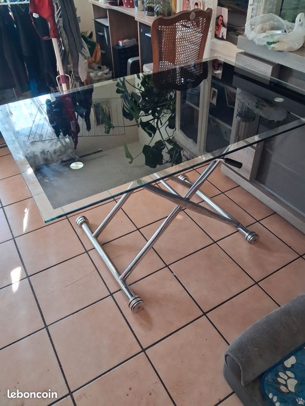 Table en verre réglable (image 3)