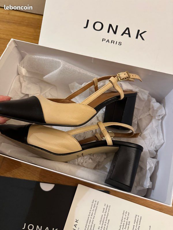 De Chaussures Jonak Italie Sandales à Talons En Cuir Voma Jonak Femme