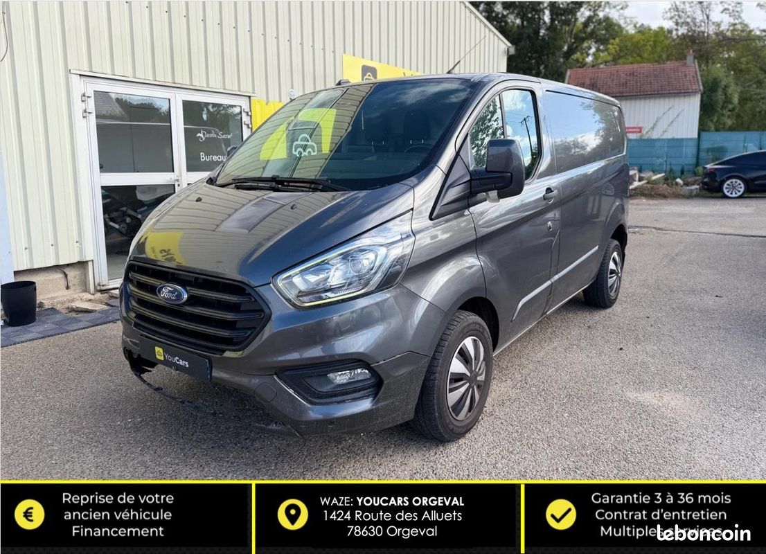 Ford Transit Custom Vu FOURGON 280 2.0 ECOBLUE 130 cv CAMERA DE RECUL - ATTELAGE - CLIMATISATION (image 1)