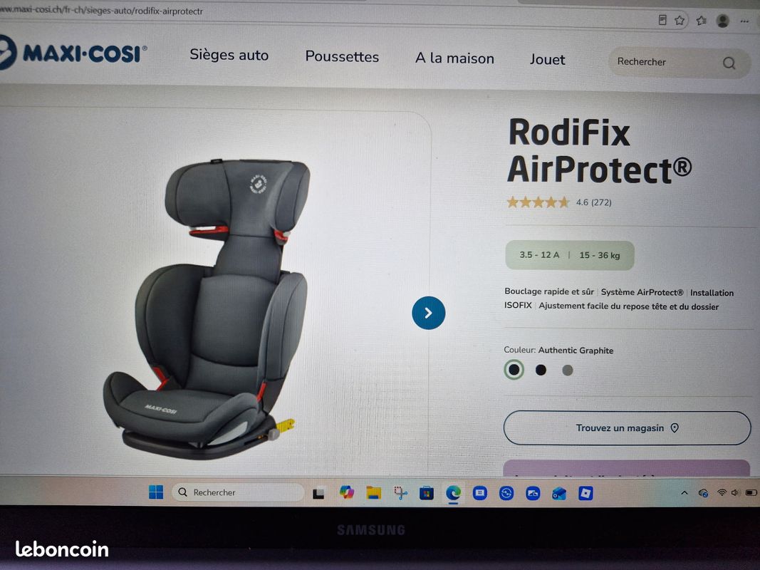 Réhausseur voiture Maxi Cosy avec dossier (image 6)