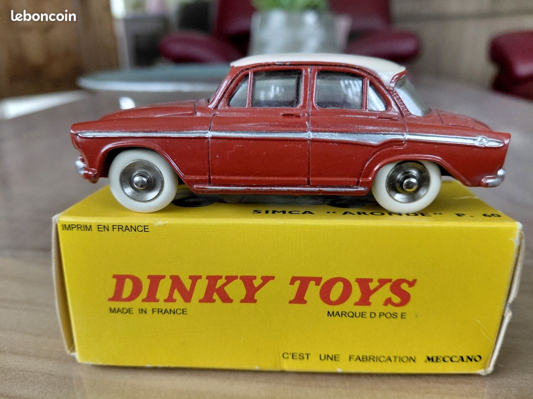 Dinky Toys France 24U Simca Aronde Bleu Laiteux Avec Boîte - Occasion