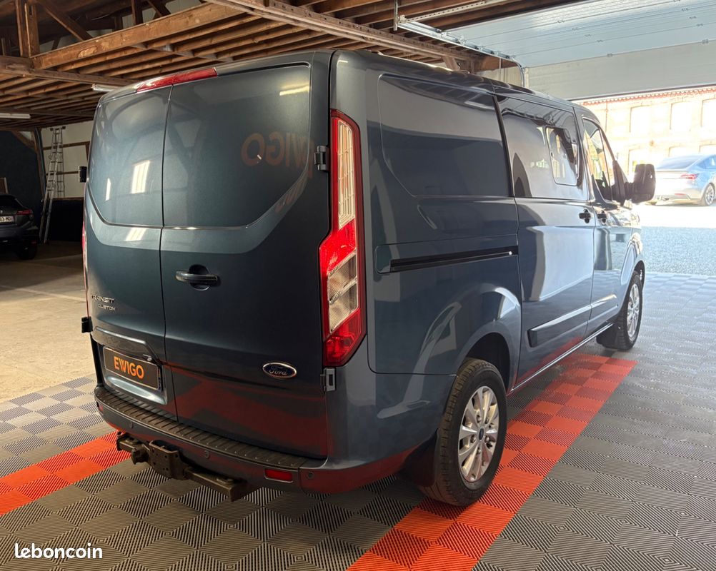 FORD TRANSIT CUSTOM FOURGON 300 2.0 TDCI 170ch L1H1 COURT 6 PL LIMITED BVA S&S / ATTELAGE - PORTES LATÉRALES - CARPLAY (image 2)
