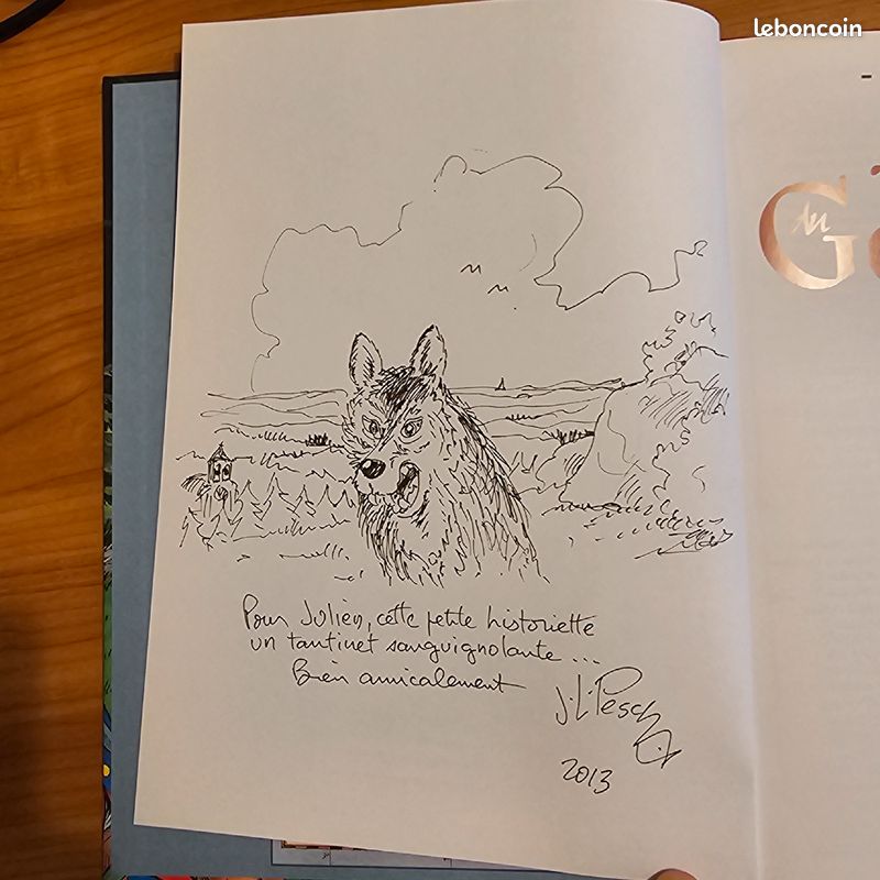 Bd dédicacé la bête du Gevaudan par Pesch (image 1)