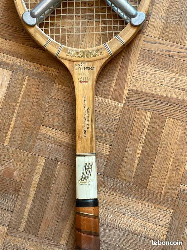 Ravissante raquette de tennis Vintage Snauwaert Majestic GARANTIE à usage ou déco ! Années 1950/1960 - France