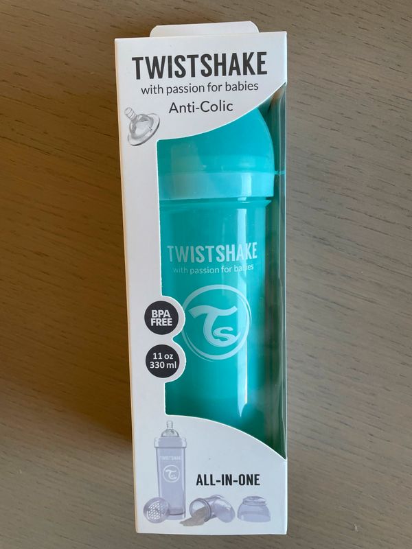 Twistshake Biberon anti-colique 330ml Bleu 