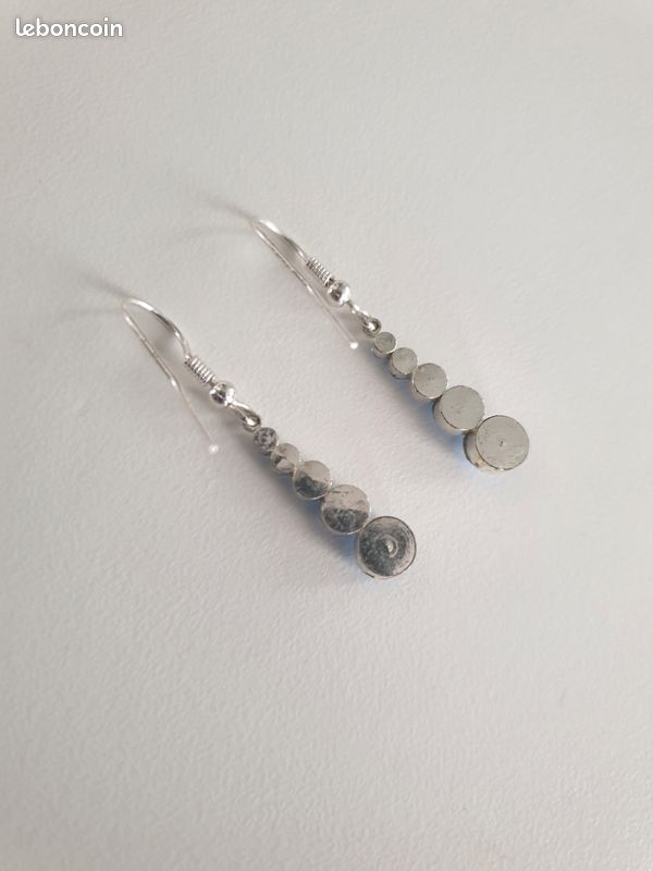 Boucles d'oreilles vintage années 80 (image 5)