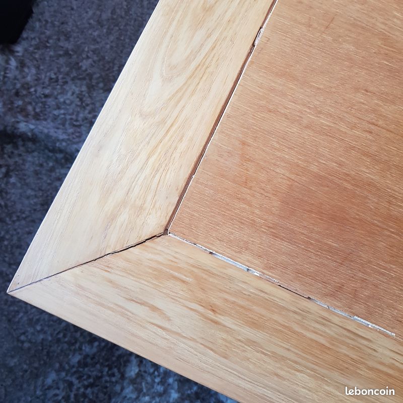 Table basse en bois double plateau 90x90cm BISHO (image 5)