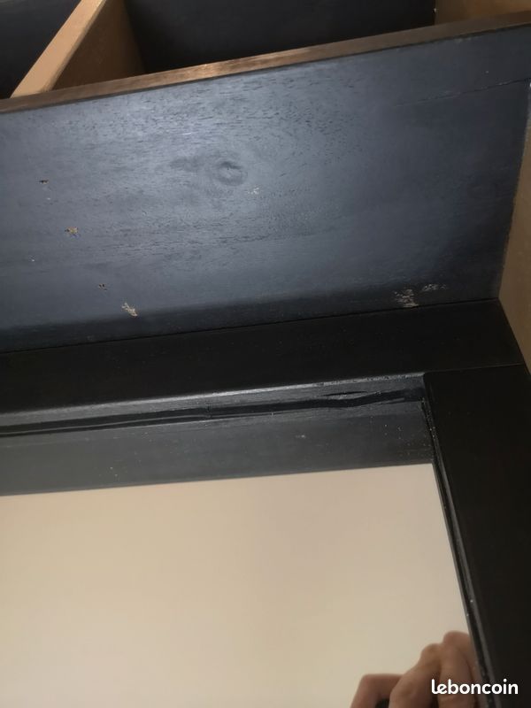 Meuble miroir salle de bain acacia noir pitaya alinéa (image 4)
