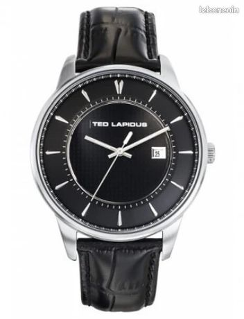 Montre Homme Ted Lapidus En Cuir - Occasion En état De Marche - Style Classique élégant