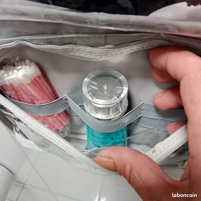 Trousse De Toilette Suspendue 4 Compartiments - Grande Shower De Toilette De Voyage