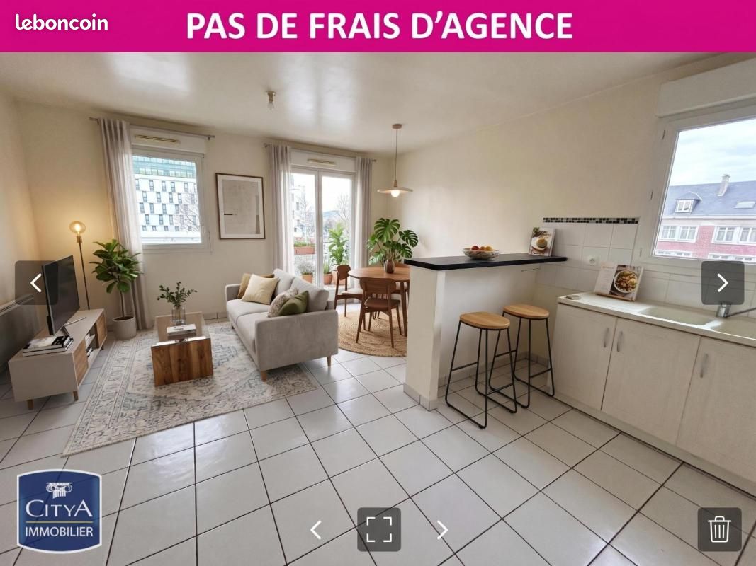 Appartement 3 pièces 61 m² · à Rouen · 61 m² · 727 €/mois