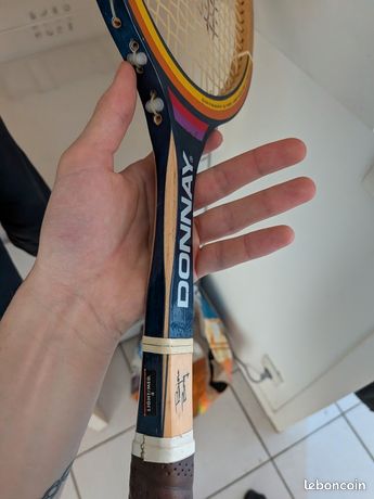Raquette De Tennis Vintage Donnay Allwood Bjorn Borg - Fabriquée En Belgique
