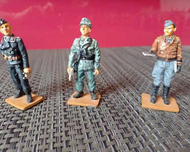 Soldat De Plomb Allemand Kriegsmarine 39-45 - Ancien - Sur Socle Bois - Fabrication Espagnole