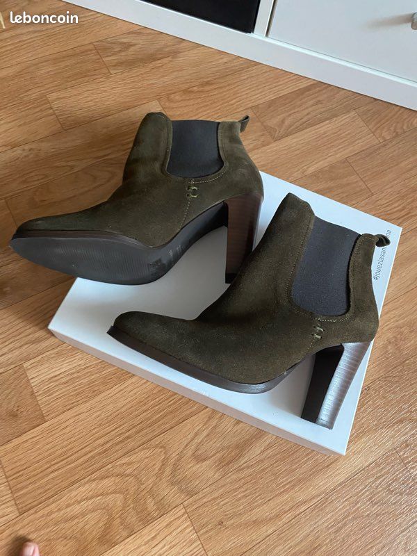 Bottines San Marina Kaki pointure 37 (image 1)