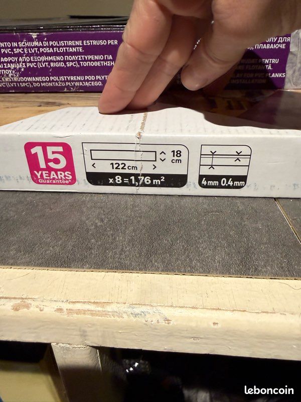 Sol PVC clipsable Artens Forte SPC – 3,52 m² – Neuf (image 2)