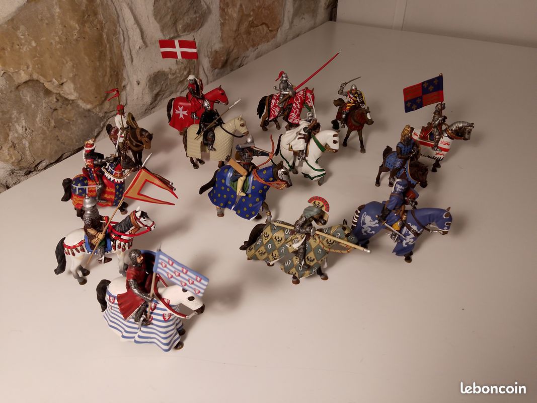 Lot De 6 Figurines Altaya – Soldats Du XIVe Siècle – Moyen Âge – Plomb Peint – Collection