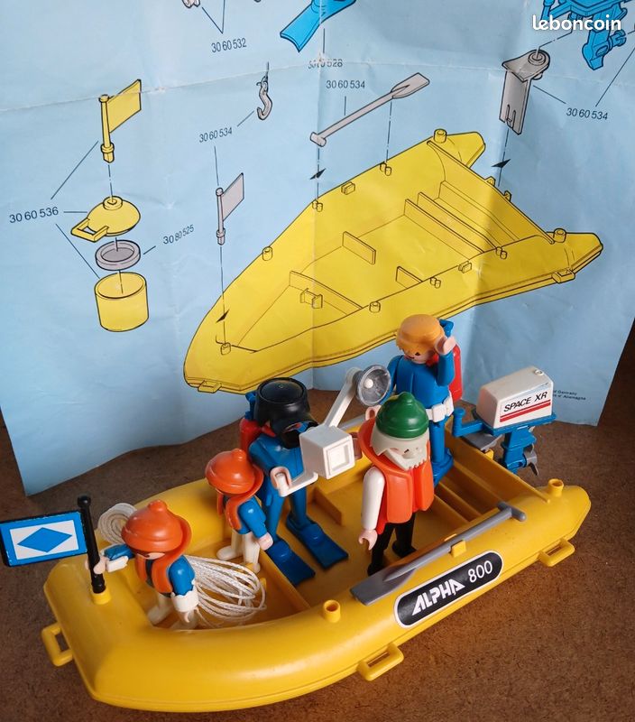 Playmobil vintage bâteau Alpha 800 (11) (image 20)