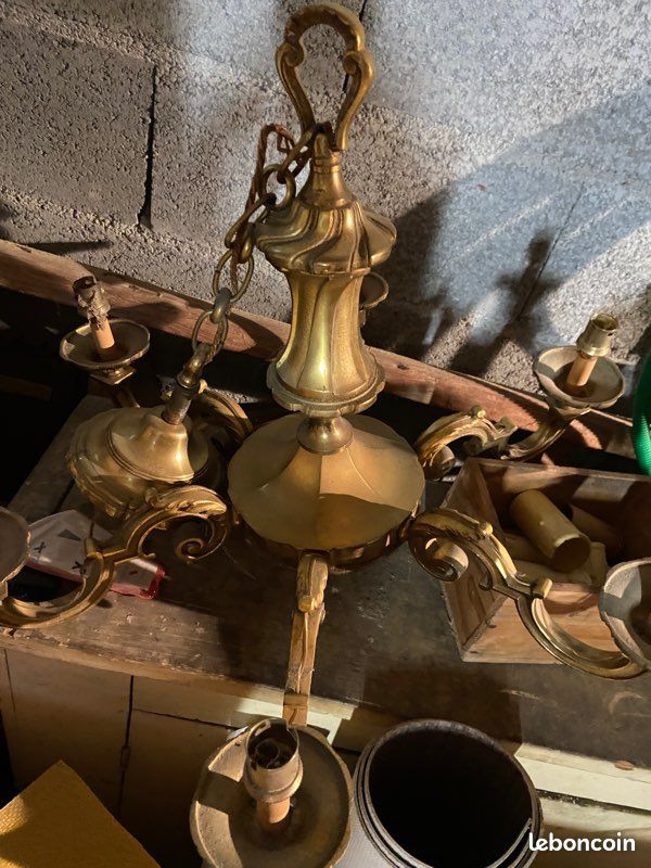 Lustre et appliques laiton (image 1)