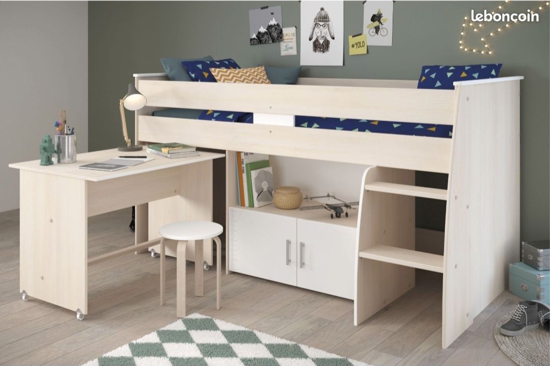 Lit combiné avec bureau (image 1)