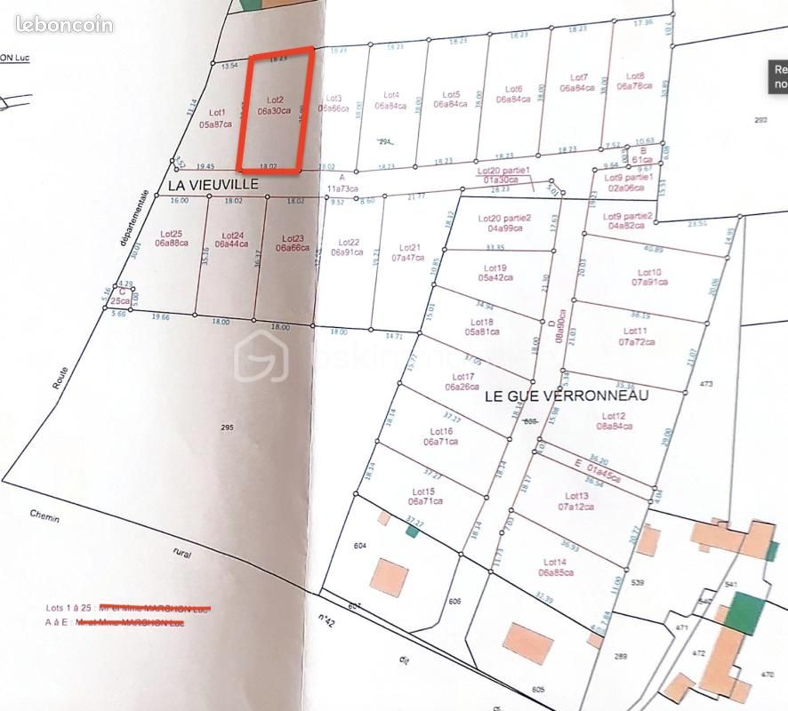 Terrain 630 m² · à Bonneval · 46 500 €