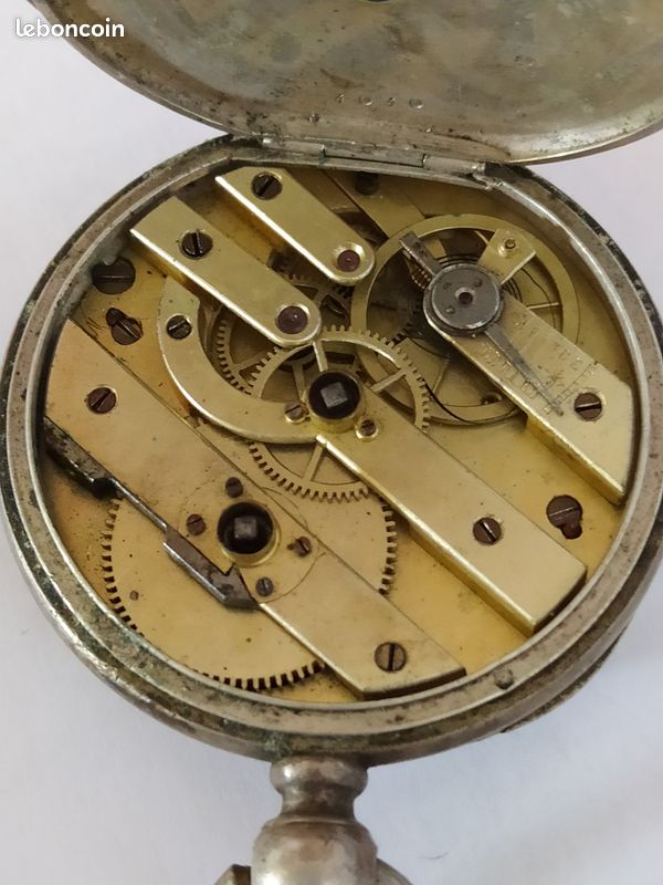 Montre Gousset Ancienne Mécanique - Remontoir Perfectionné - À Réparer / Restaurer - Occasion Très Bon état