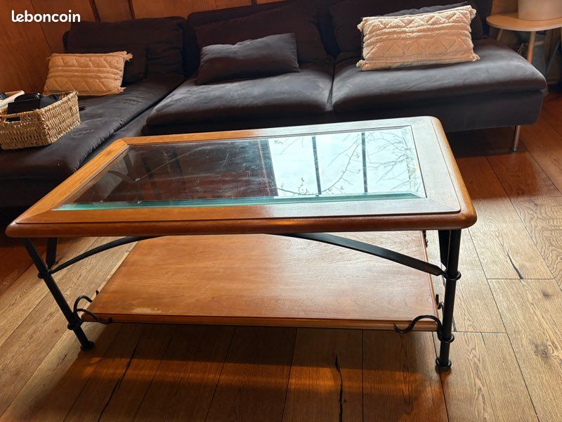 Table basse artisanale en fer forgé (image 2)