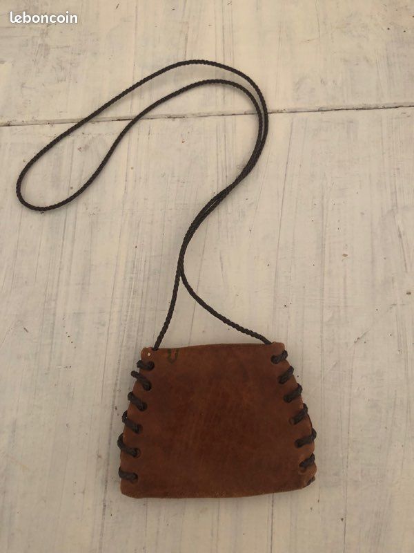 Mini porte-monnaie Corsica en cuir vintage (image 2)