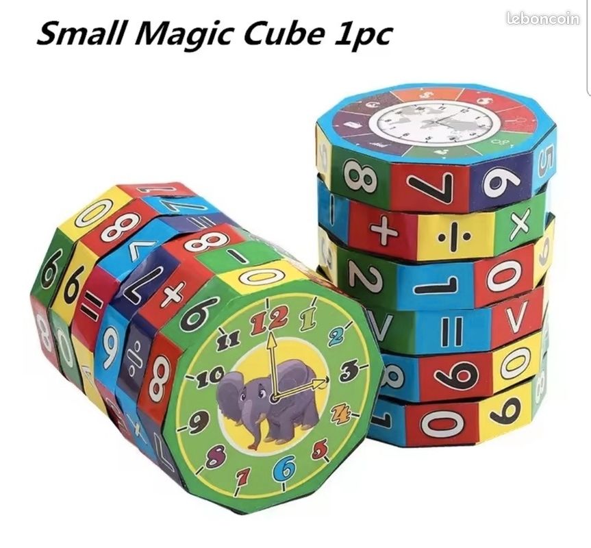 Calculatrice arithmétique 1+1 Matériel pédagogique en mathématiques pour enfants prime; S Jouets en bois Dix fichiers abaque enfants prime; S Éducation éclairante