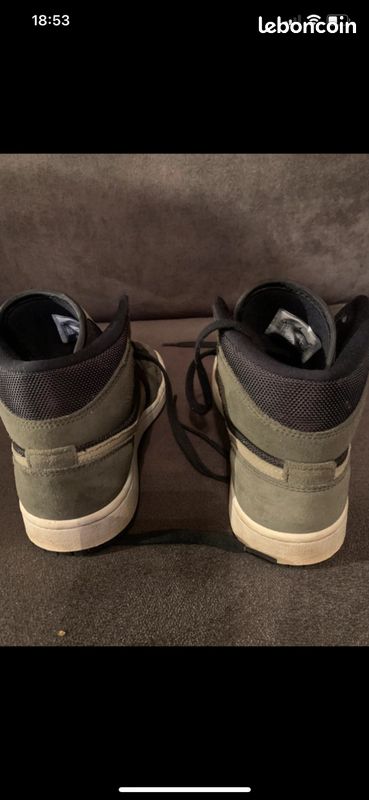 Air Jordan noir et kaki (image 3)