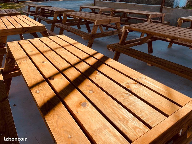 🪵 Lot de 10 Tables d’extérieur NEUVES - Livraison dans toute la France 🇫🇷 (image 3)