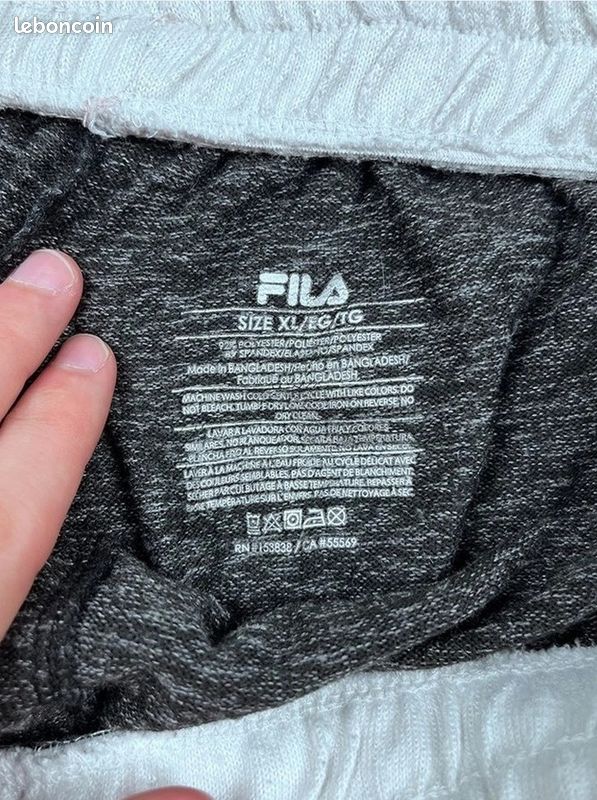 Short de sport Fila - Femme Xl - Gris - Polyester - Très bon état (image 4)