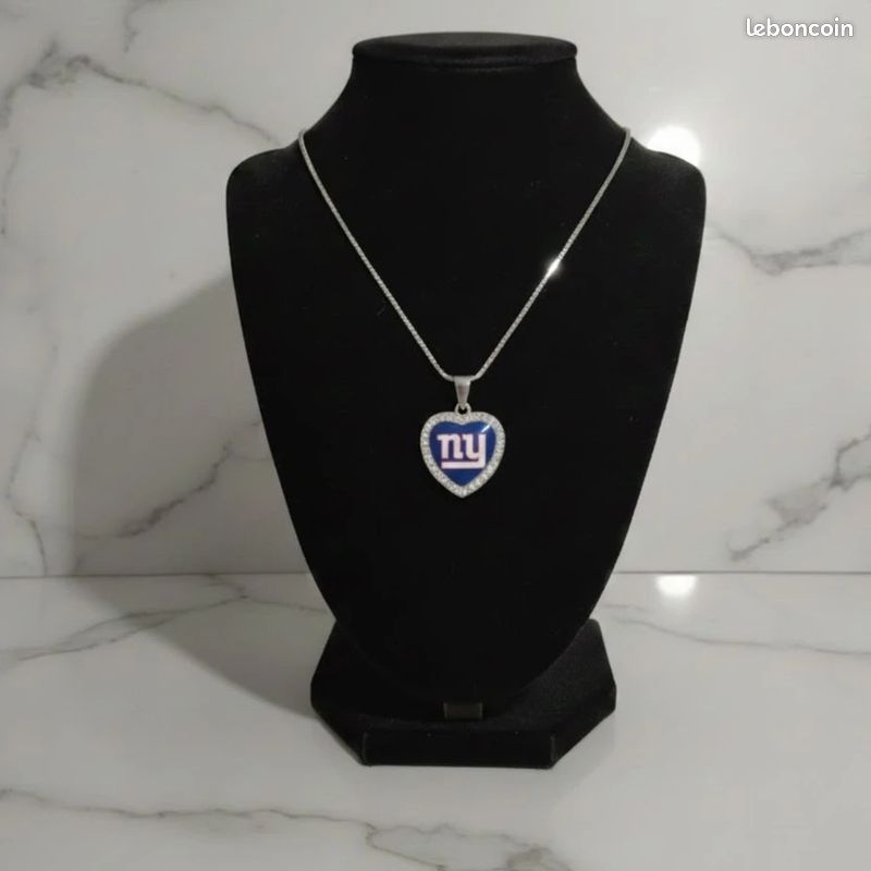 Collier Long Chaîne Argentée Signé NY - Longueur 91.5 Cm - Neuf Sans Emballage