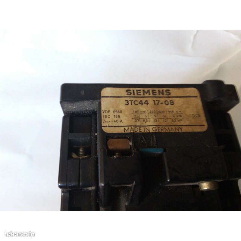 Contacteur de puissance siemens 3tc44 17-0bp0 (image 3)