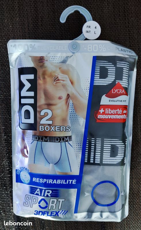 Men's Boxers Boxer Lycra Homme Dim Pack Of Men's Blue Dim