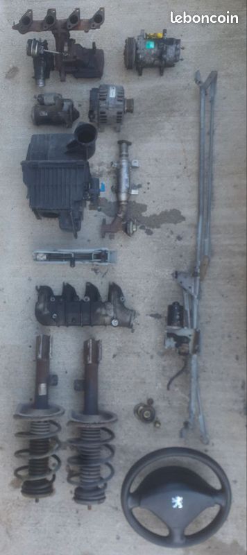Pieces moteur + boite Peugeot 307 2.0 HDi 110 et 90 2004 (image 3)