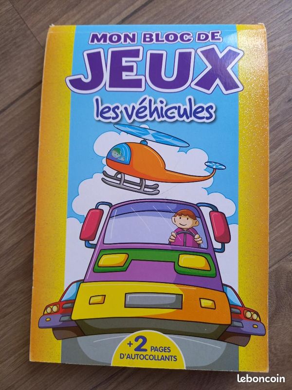 Bloc de jeux : Les véhicules (image 1)