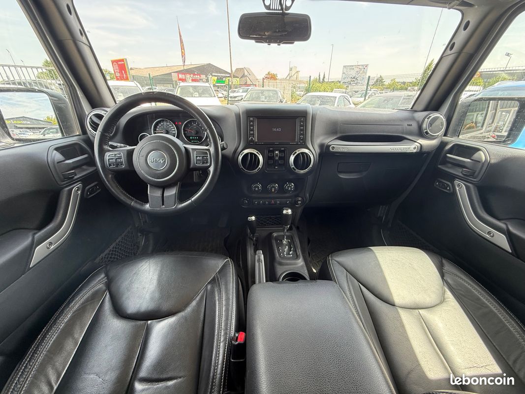 JEEP WRANGLER 3.6 285CH UNLIMITED SAHARA-MARCHE PIED ELEC-LIGNE A CLAPET-TREUIL-SIÈGES CHAUFFANTS AV- ATTELAGE-GPs (image 16)