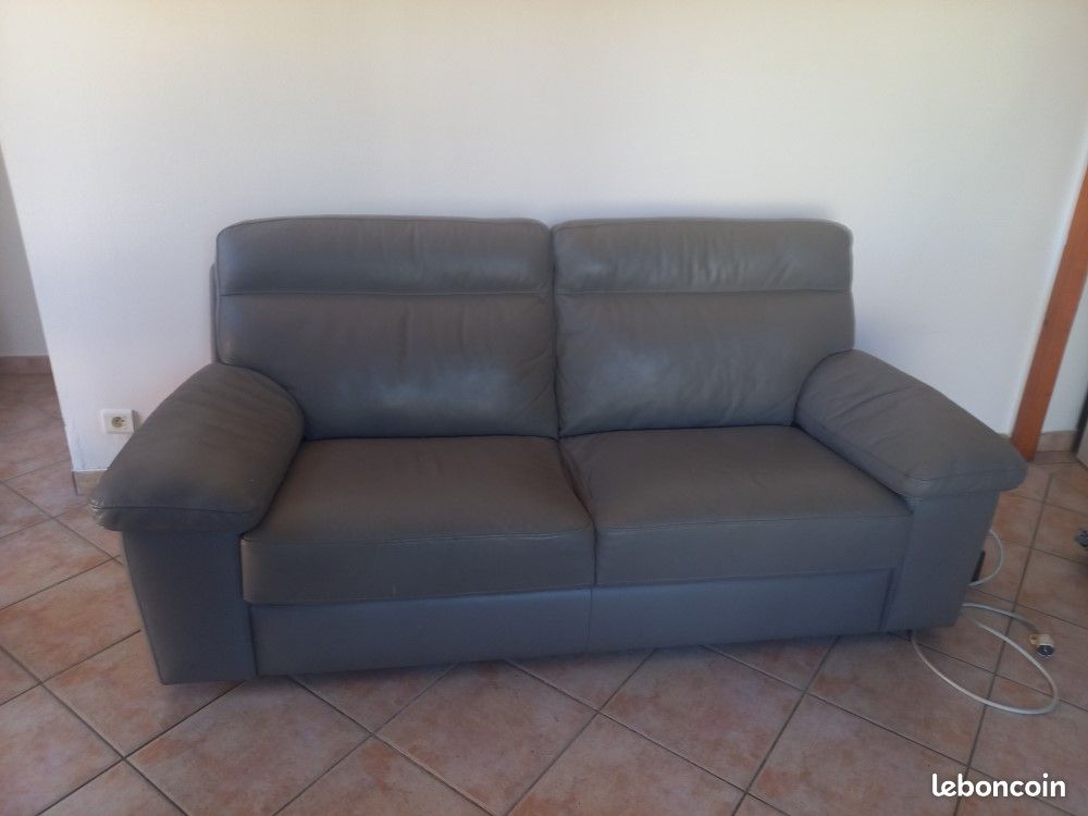 Canape cuir (image 1)