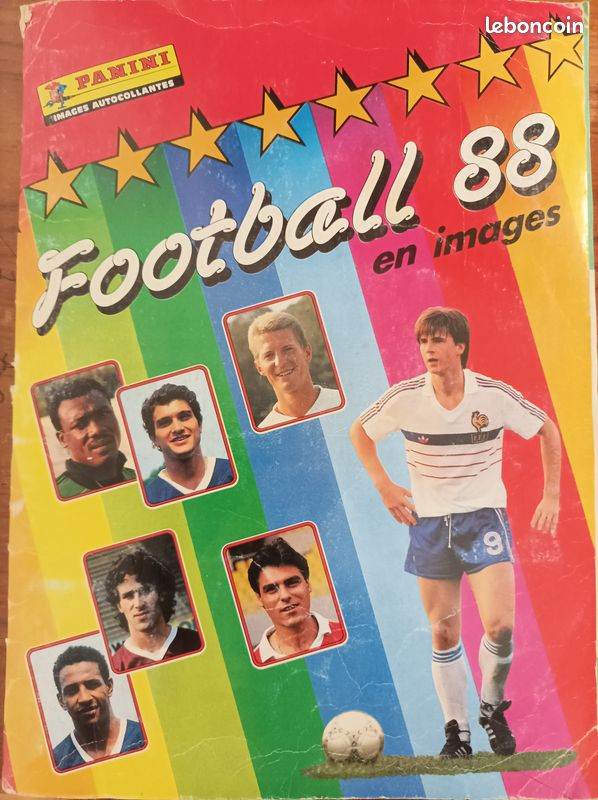 Carte Panini Football 1988 - AS Monaco - Wenger, Rohr, Dib, Ferratge