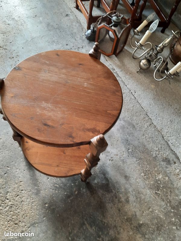 Desserte sur roulettes en bois (image 2)