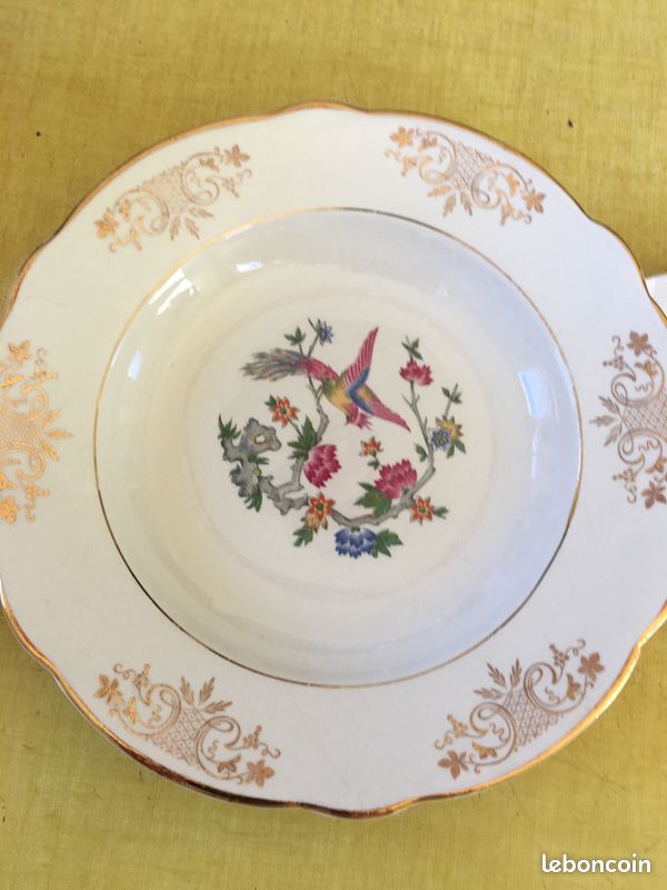 Assiette oiseau luneville (image 1)