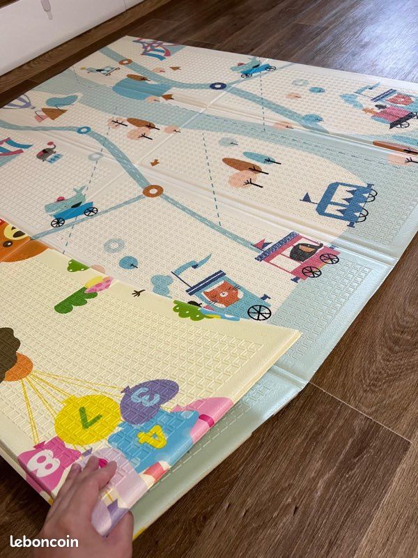 Tapis de jeu pliable réversible bébé neuf (image 10)