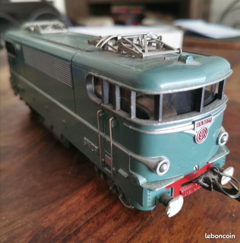 Locomotive électrique Hornby O 9201 - Échelle O - Vintage 1960 - Bleu Et Vert