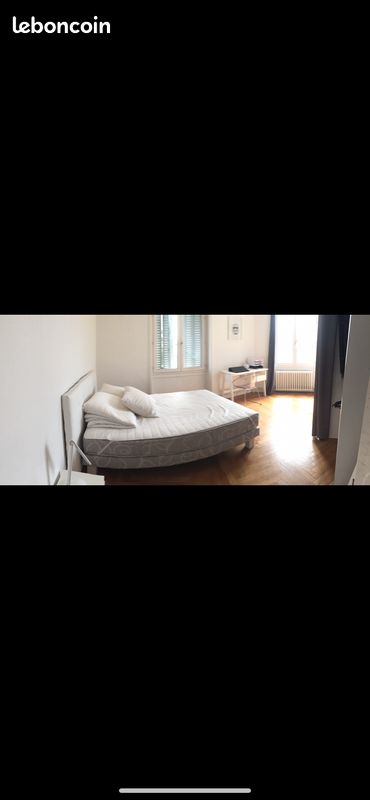 Lit : sommier + matelas + tête de lit (image 1)