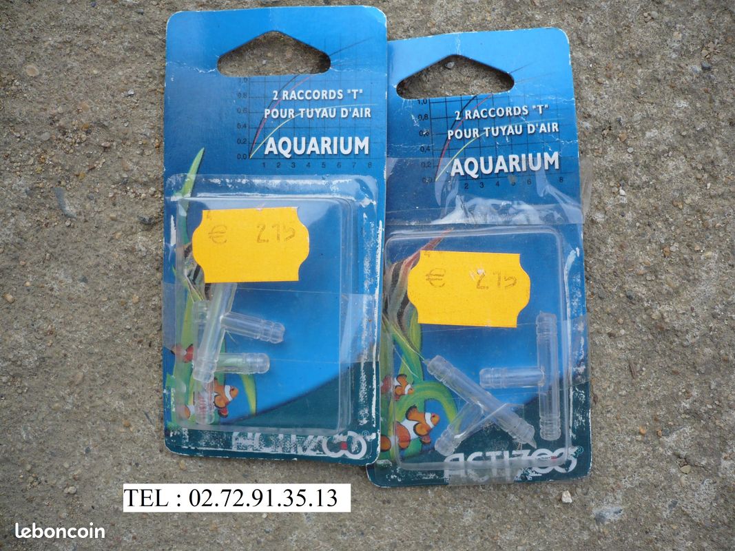 2 raccord "T" pour tuyau d'air d'aquarium (image 1)