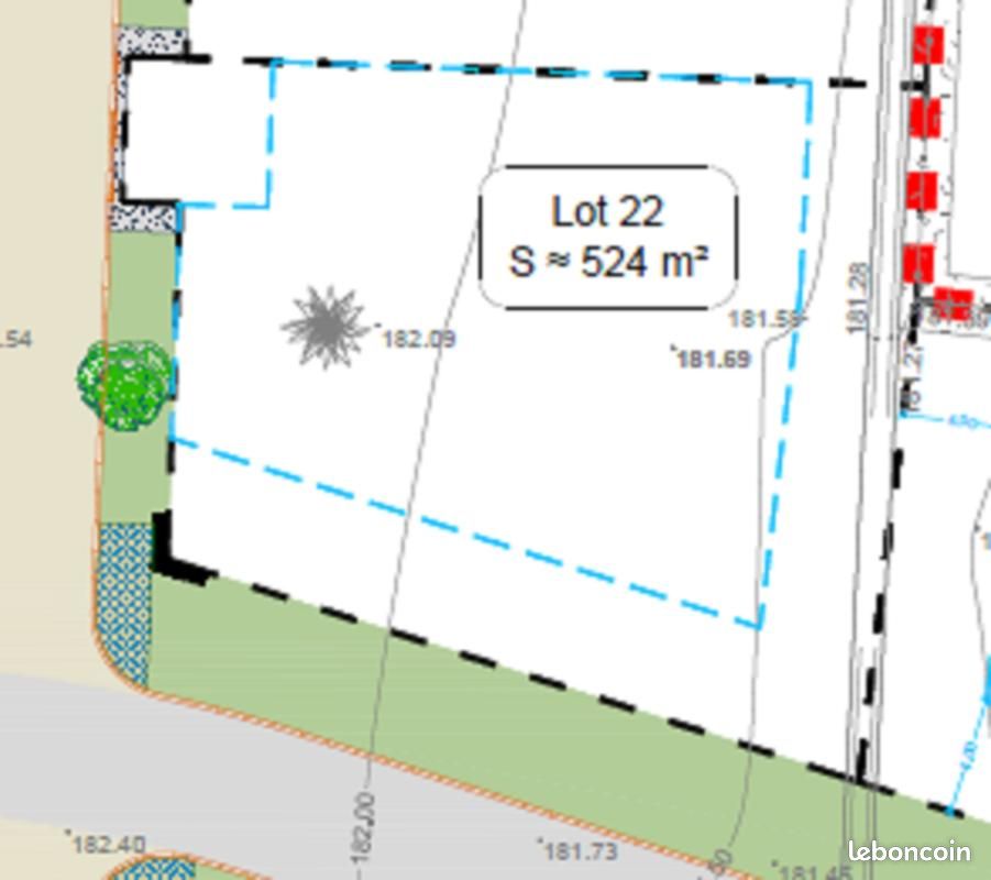 Terrain 524 m² · à Saint-Georges-de-Reneins · 136 900 €
